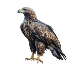 Fototapeta premium eagle bird - Bird of prey, symbolizing freedom and America on transparent background