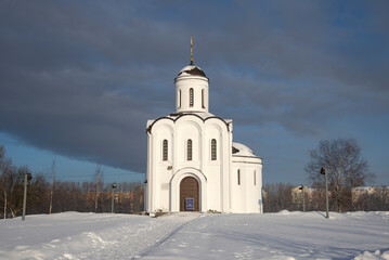 Church of St. Michael of Tver on a January day. Tver, Russia