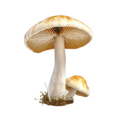 Mushroom - ingredients for food processing on transparent background