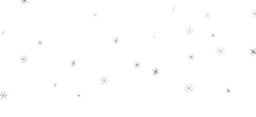 Snowflake Cascade: Mesmerizing 3D Illustration Depicting Descending Christmas Snowflakes