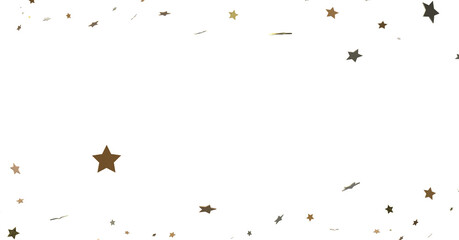 Dazzling Delight: Witness the Brilliance of a 3D Gold Stars Downpour