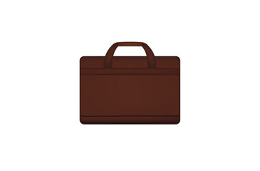 Brown laptop bag. vector illustration