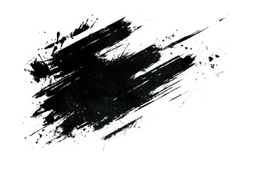 dynamic grunge strikethrough and underline elements, isolated on white background.