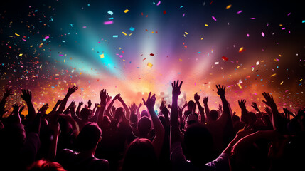 Celebration, concert, party, stage, club, event, night, festival, nightclub, show. night club on...