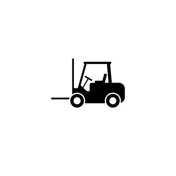 Forklift icon in trendy design style. Forklift icon isolated on white background