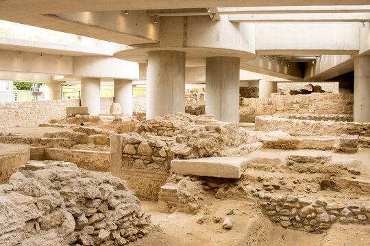 Excavation Site under the New Acropolis Museum in Athens, Greece