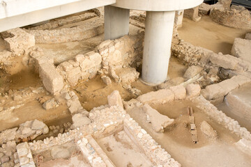 Excavation Site under the New Acropolis Museum in Athens, Greece