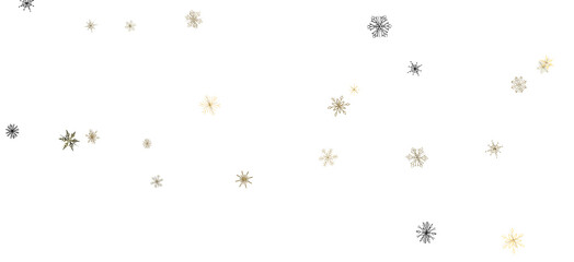 Obraz na płótnie Canvas Whirling Snowflakes: Enthralling 3D Illustration of Falling Festive Snow Crystals