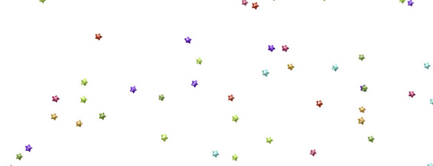 Cosmic Overture: Step Into the Allure of a 3D Colorful Stars Rainfall