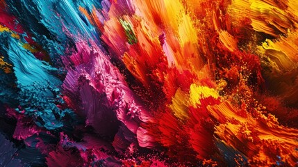 Fototapeta premium High-resolution monitor displays stunning visual art in vibrant colors.