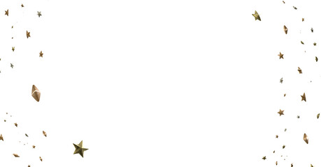 Journey to the Cosmos: Immerse Yourself in a 3D Gold Stars Rainfall