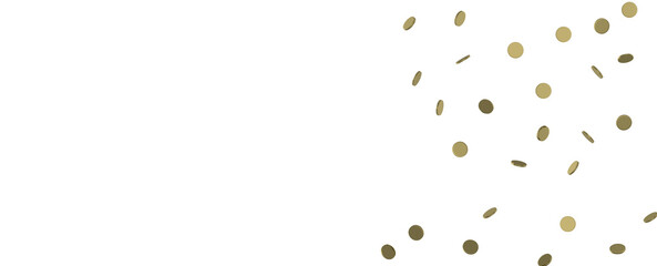 Sparkling Jubilation: Breathtaking 3D Illustration of Sparkling Gold Confetti Celebration