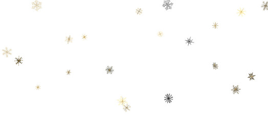 Whirling Snowflakes: Enthralling 3D Illustration of Falling Festive Snow Crystals