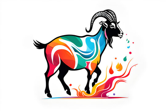 watercolor design roast goat inspiration
