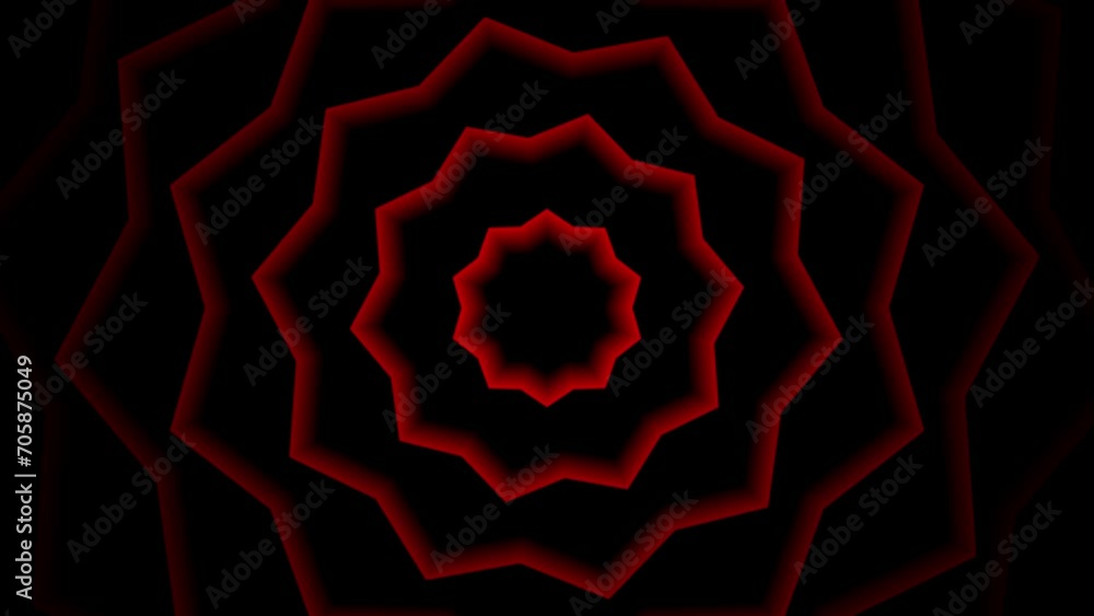 Poster red polygonal wave diffusion. abstract circles moves. business presentation background. abstract tem