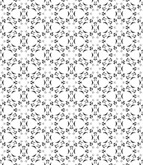 Black seamless abstract pattern. Overlay for background and backdrop. Ornamental design. PNG graphic illustration with transparent background.