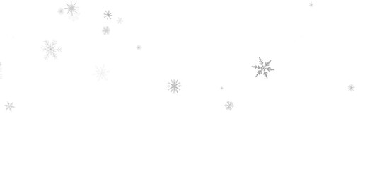 Snowflake Blizzard: Brilliant 3D Illustration Showcasing Descending Holiday Snowflakes