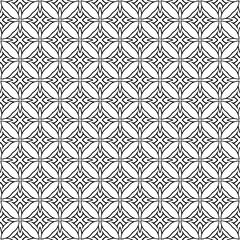Fototapeta premium Black seamless abstract pattern. Overlay for background and backdrop. Ornamental design. PNG graphic illustration with transparent background.
