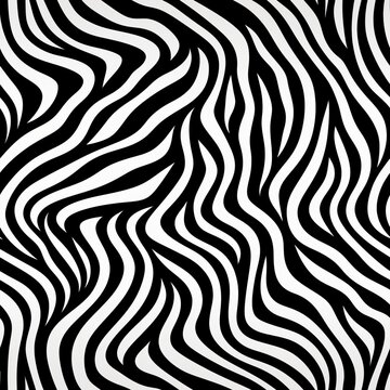 Trendy seamless zebra skin pattern vector for fashion, interior decor, and graphic design purposes