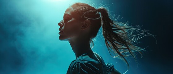 Artistic portrait of a dancer.