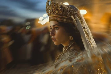 Fotobehang Beautiful queen Esther, Bible story. © Bargais