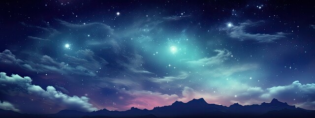 colorful night sky background