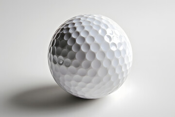 Golfglück im Grün: Ein Golfball ruht perfekt auf dem saftigen Rasen des Golfplatzes, bereit für einen präzisen Abschlag