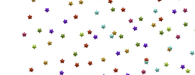 Colorful Rainfall: Lose Yourself in a Mesmerizing 3D Stars Downpour