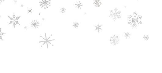 Snowflake Blizzard: Brilliant 3D Illustration Showcasing Descending Holiday Snowflakes