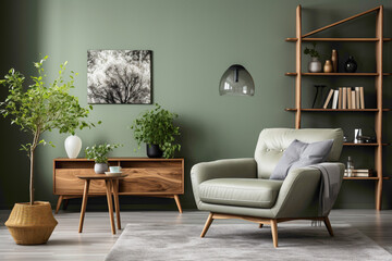 Visualize the perfect balance of form and function in a modern living room with Scandinavian flair.