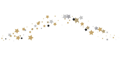 Descendant Christmas Constellations: Mind-Blowing 3D Illustration of Falling Festive Star Patterns