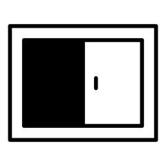 Window solid glyph icon