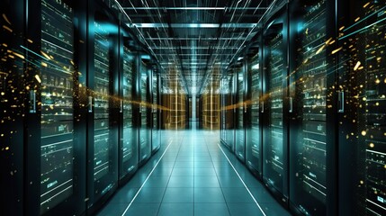 Fototapeta premium Server room data center