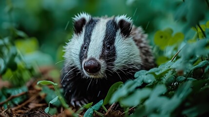 raccoon in the grass