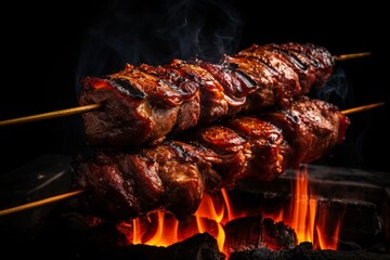 shish kebab on a skewer