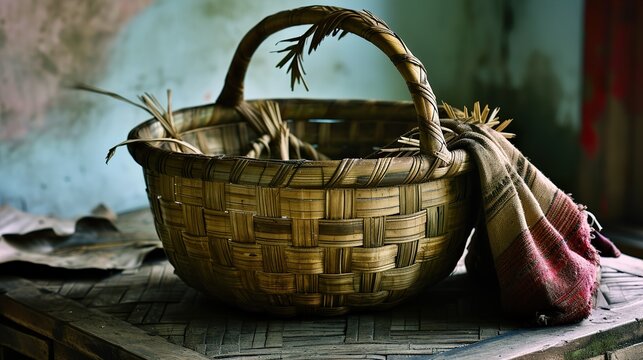 basket with water