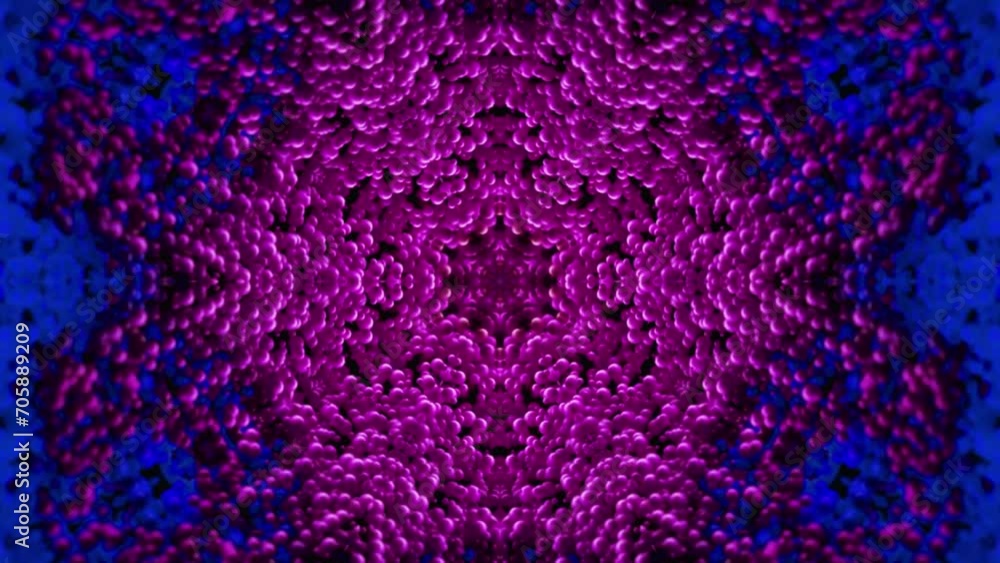 Poster abstract multicolored particles fluid isolated on black. fluid art flowing effect. psychedelic color
