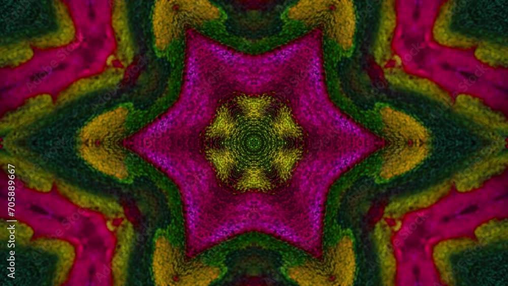 Aufkleber abstract multicolored particles fluid isolated on black. fluid art flowing effect. psychedelic color