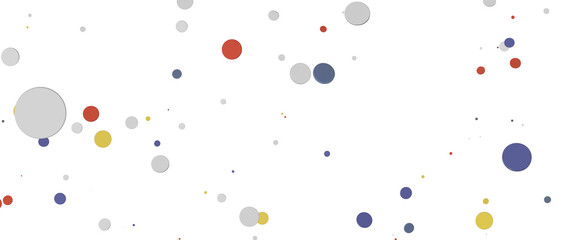  Colorful confetti on white background