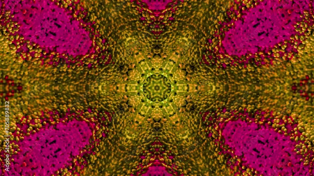 Poster abstract multicolored particles fluid isolated on black. fluid art flowing effect. psychedelic color
