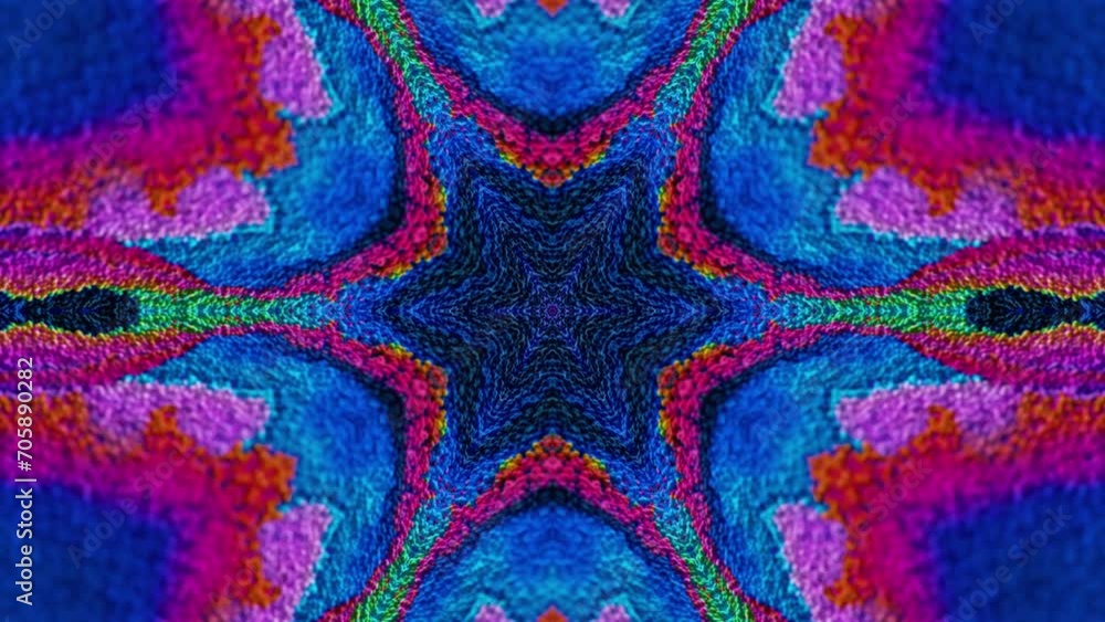 Poster abstract multicolored particles fluid isolated on black. fluid art flowing effect. psychedelic color