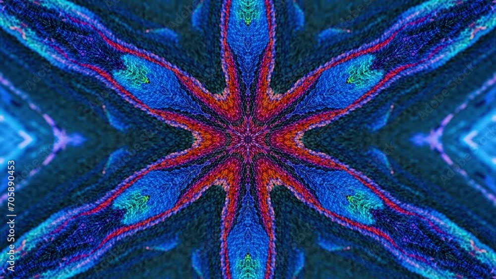 Poster abstract multicolored particles fluid isolated on black. fluid art flowing effect. psychedelic color