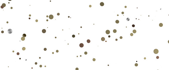 Dazzling Delight: Mesmerizing 3D Illustration of Glittering gold Confetti