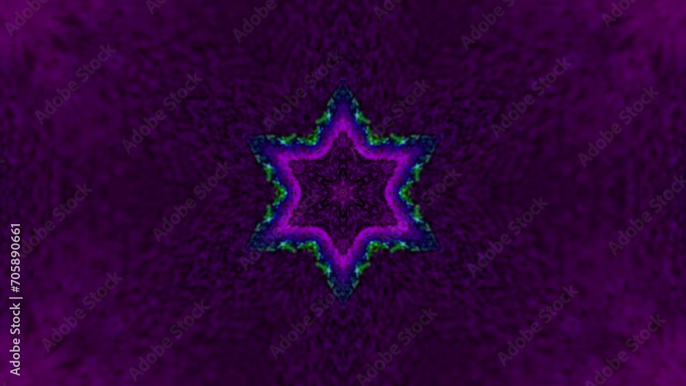 Poster abstract multicolored particles fluid isolated on black. fluid art flowing effect. psychedelic color