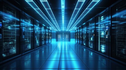 Data centers build state of the art data centers. AI generated