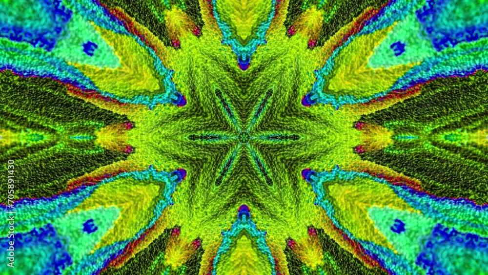 Poster abstract multicolored particles fluid isolated on black. fluid art flowing effect. psychedelic color