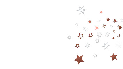 Starry Christmas Cascade: Radiant 3D Illustration Showcasing Falling Holiday Starlight Streams