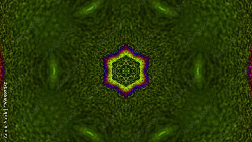Poster abstract multicolored particles fluid isolated on black. fluid art flowing effect. psychedelic color