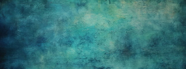 Fototapeta na wymiar Painting of Blue and Green Background