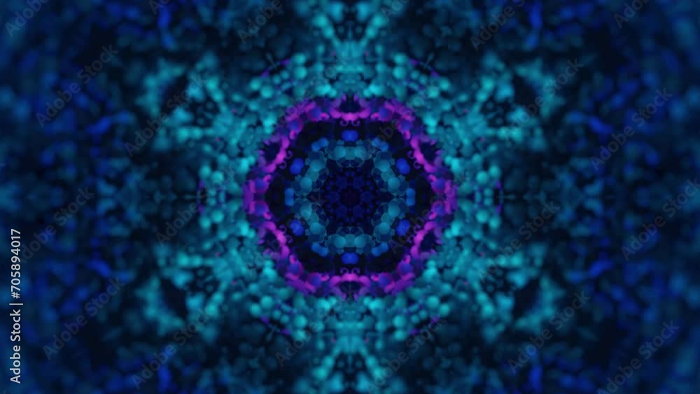 Poster abstract multicolored particles fluid isolated on black. fluid art flowing effect. psychedelic color